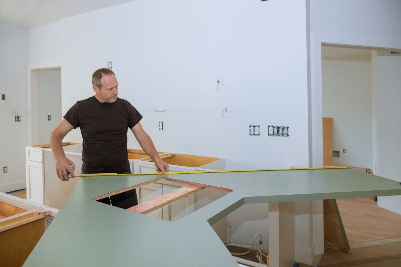 Concrete Countertop Installation