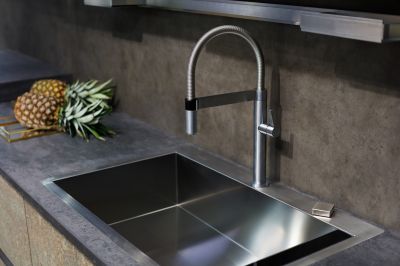Concrete Countertop with Embedded Design