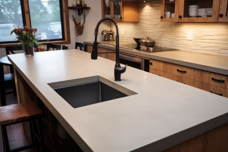 Poured Countertop Installation in Santa Rosa, CA