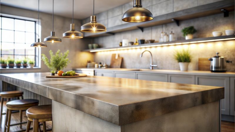 Poured Countertop Installation in Marin County, CA